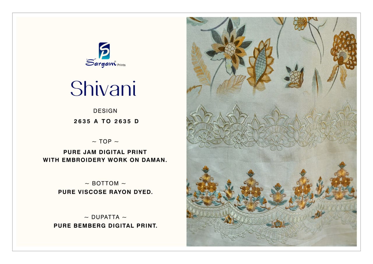 Shivani by Sargam Pure Jam Cotton Printed Designer Salwar Suit Online Wholesale